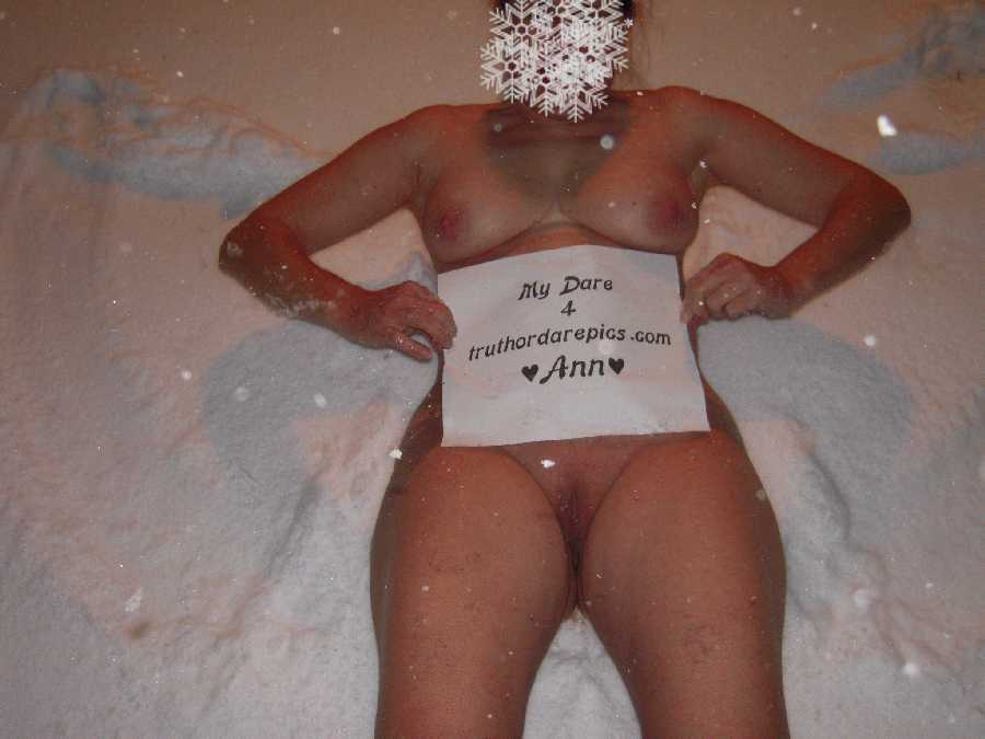 milf in the snow